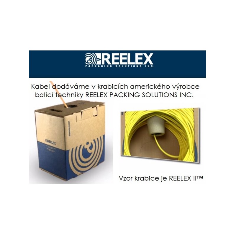 OPTIX UTP kabel (drát) Cat5e PVC šedý, bal.305m Standard, 24 AWG, plná měď