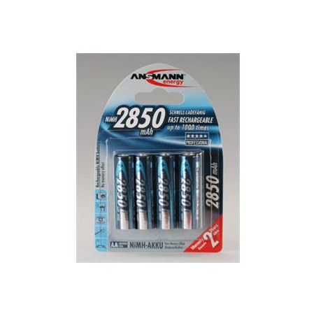 Ansmann akumulátor AA NiMH 2850 mAh (4 ks)