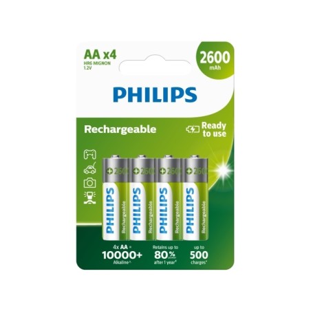 Philips baterie AA 2600mAh MultiLife, NiMh - 4ks