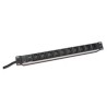 DIGITUS 19" PDU, 1U hliník, C14 - 10x C13, 10A, jistič