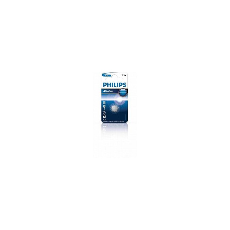 Philips baterie knoflíková A76, alkalická - 1ks (LR44)