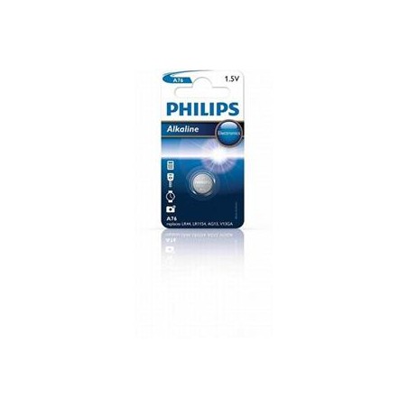 Philips baterie knoflíková A76, alkalická - 1ks (LR44)