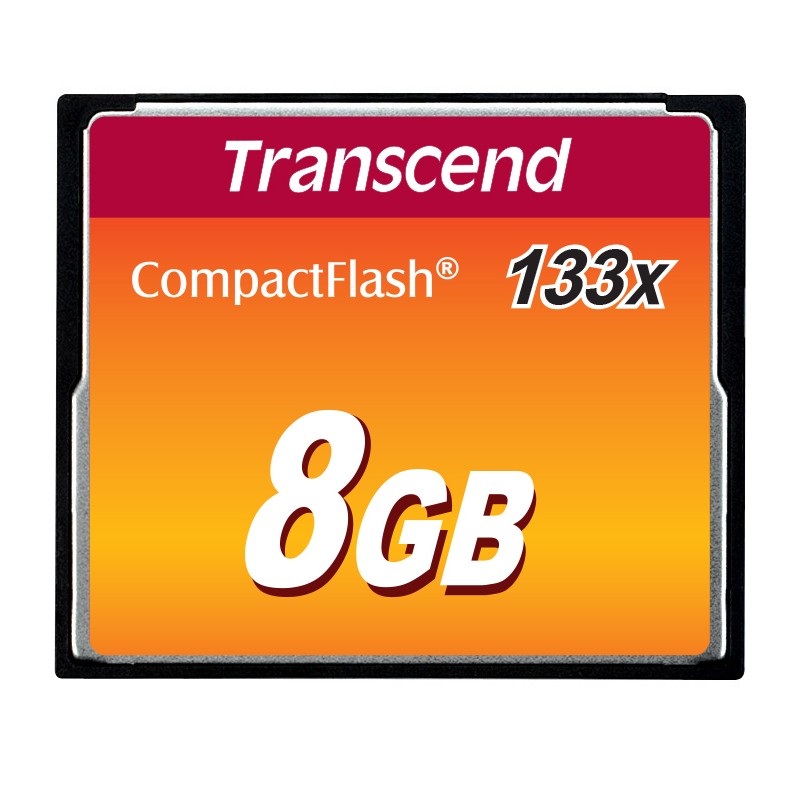 Transcend 8GB CF (133X) paměťová karta (MLC)