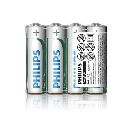 Philips baterie AA LongLife zinkochloridová - 4ks