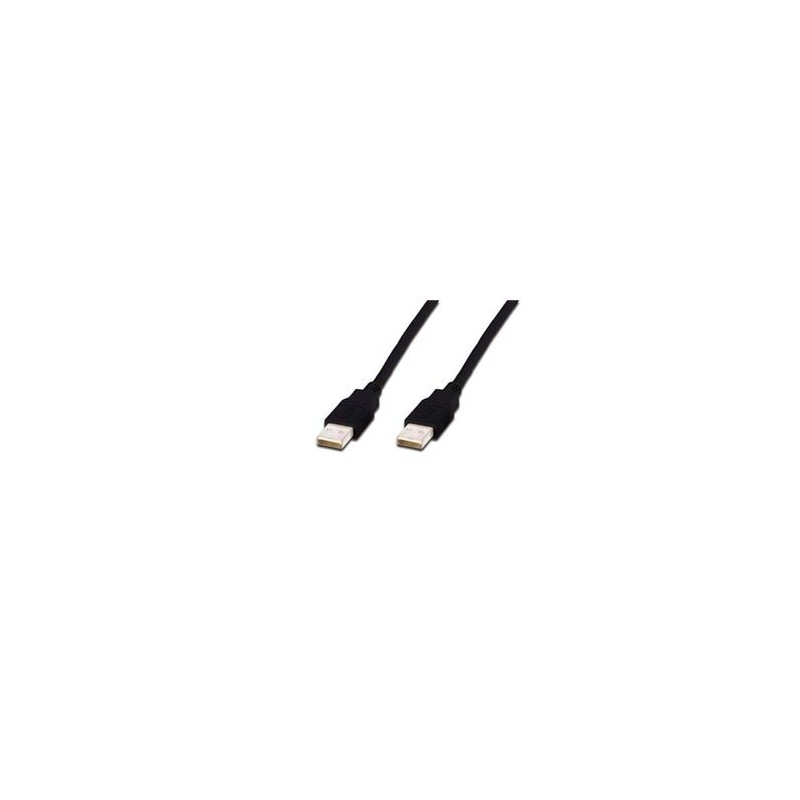 Digitus USB kabel A/samec na A/samec, černý, Měď, 1m