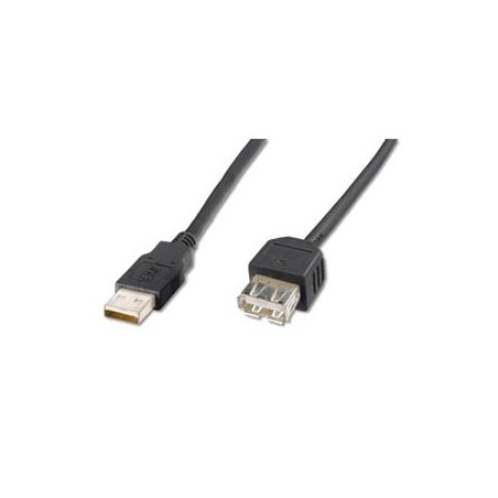 Digitus USB kabel prodlužovací A-A, 1.8m, černý