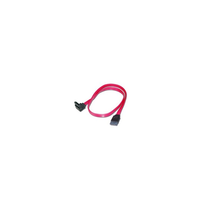 Digitus SATA II/III připojovací kabel, L-typ ,90° úhlový - rovný 0,5m