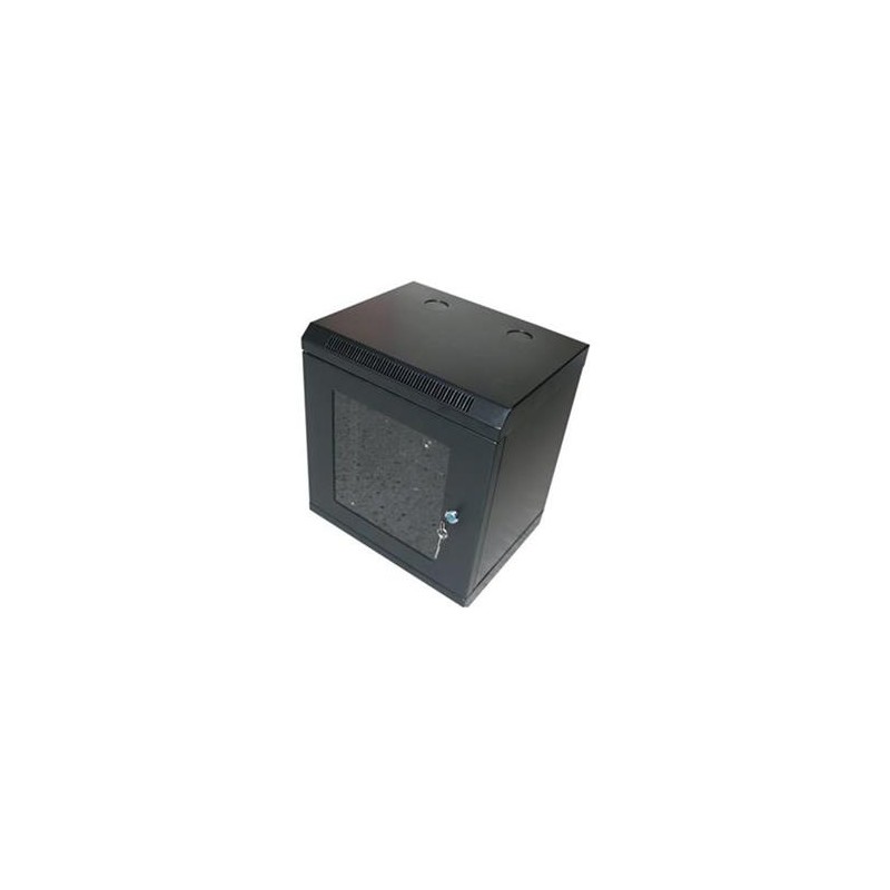 OCRACK 10" OCC-10-12U-SBK rozvaděč nástěnný 12U/280mm skleněné dveře Černý