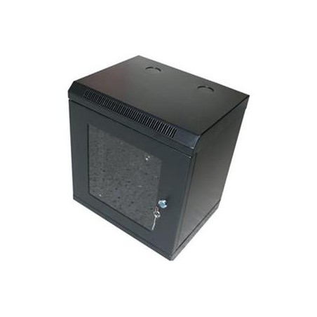 OCRACK 10" OCC-10-12U-SBK rozvaděč nástěnný 12U/280mm skleněné dveře Černý
