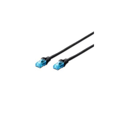 Digitus Ecoline Patch Cable, UTP, CAT 5e, AWG 26/7, černý 5m, 1ks
