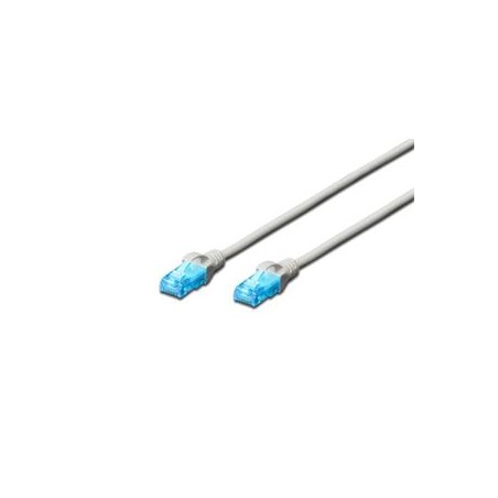 Digitus Ecoline Patch Cable, UTP, CAT 5e, AWG 26/7, šedý 10m, 1ks