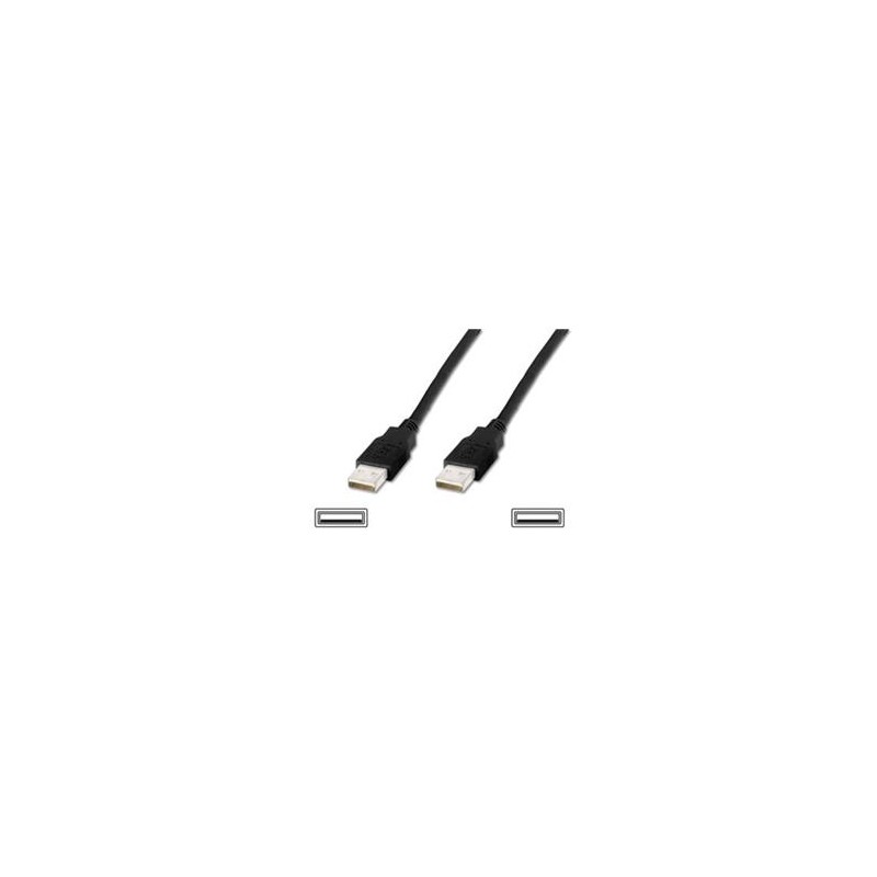 Digitus USB kabel A/samec na A/samec, černý, Měď, 5m