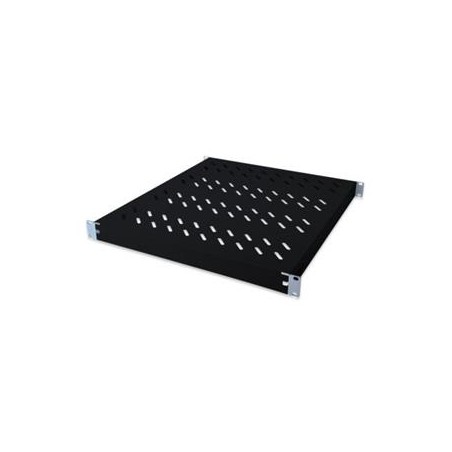 Digitus 1U pevná police pro stojany o hloubce 600 mm 44x482x350 mm, seřízení. Hloubka 350 - 550 mm, černá