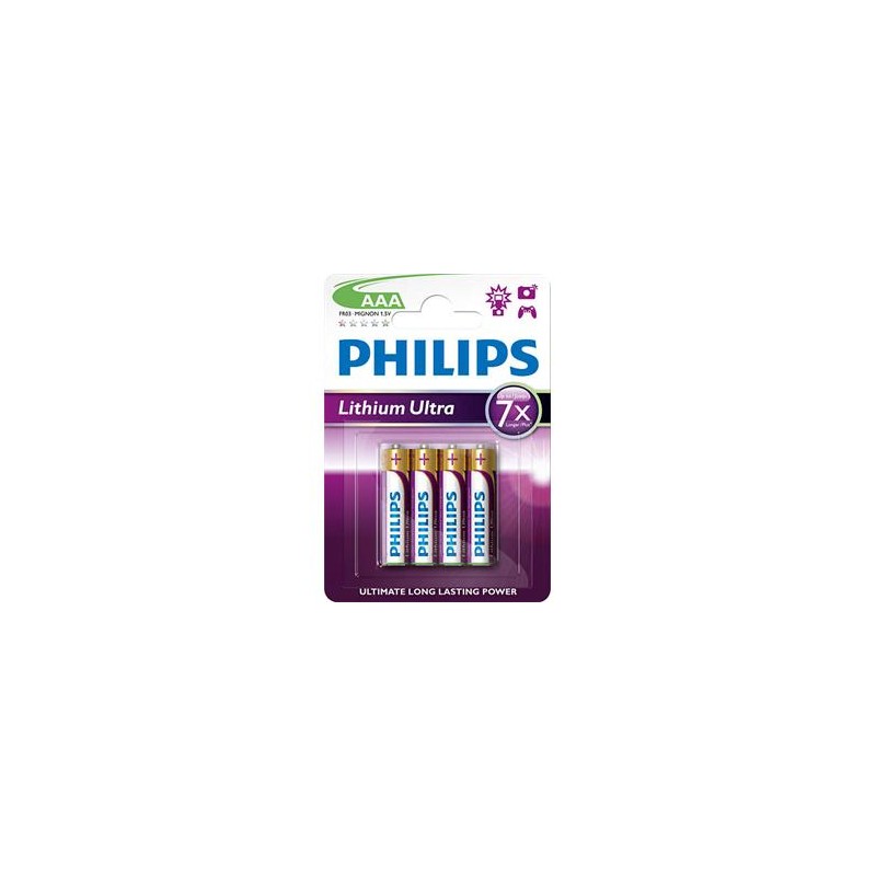 Philips baterie AAA Ultra lithium - 4ks