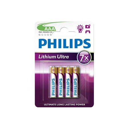 Philips baterie AAA Ultra lithium - 4ks