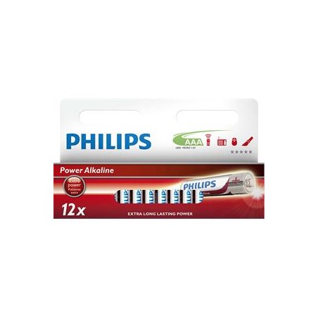 Philips baterie AAA Power Alkaline - 12ks