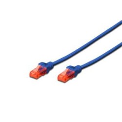 Digitus Ecoline Patch Cable, UTP, CAT 6e, AWG 26/7, modrý 2m, 1ks