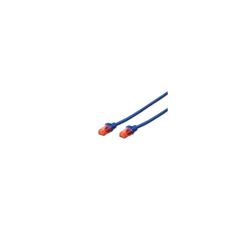 Digitus Ecoline Patch Cable, UTP, CAT 6e, AWG 26/7, modrý 2m, 1ks