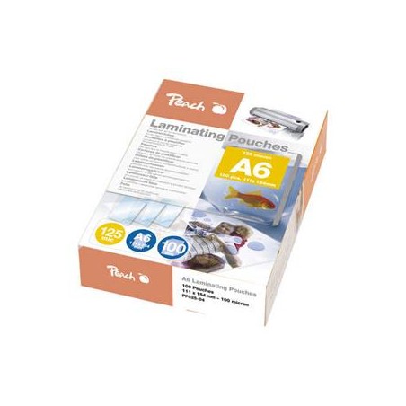 PEACH laminovací folie A6 Laminating Pouch (111x154mm), 125mic, 100ks
