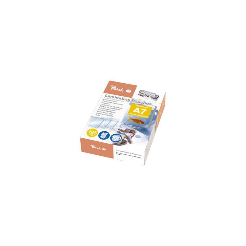 PEACH laminovací folie A7 Laminating Pouch (111x 80mm), 125mic, 100ks
