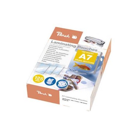 PEACH laminovací folie A7 Laminating Pouch (111x 80mm), 125mic, 100ks