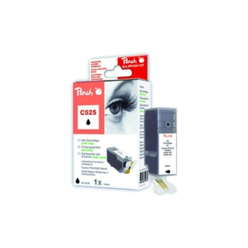 PEACH kompatibilní cartridge Canon PGI-525BK, Black, 19 ml