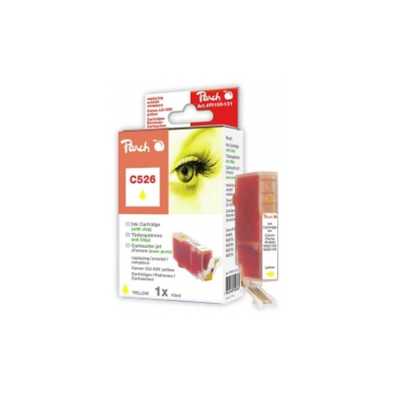 PEACH kompatibilní cartridge Canon CLI-526Y, Yellow, 10 ml