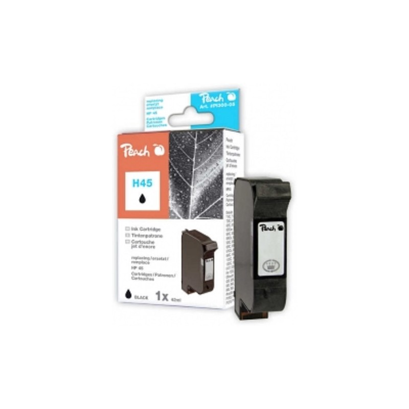 PEACH kompatibilní cartridge HP 51645A No.45, Black, 44 ml