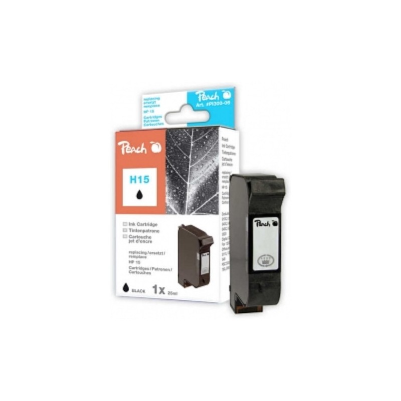 PEACH kompatibilní cartridge HP C6615D No.15, Black, 44 ml