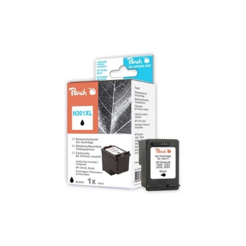 PEACH kompatibilní cartridge HP CH563E No.301XL, Black, 14 ml