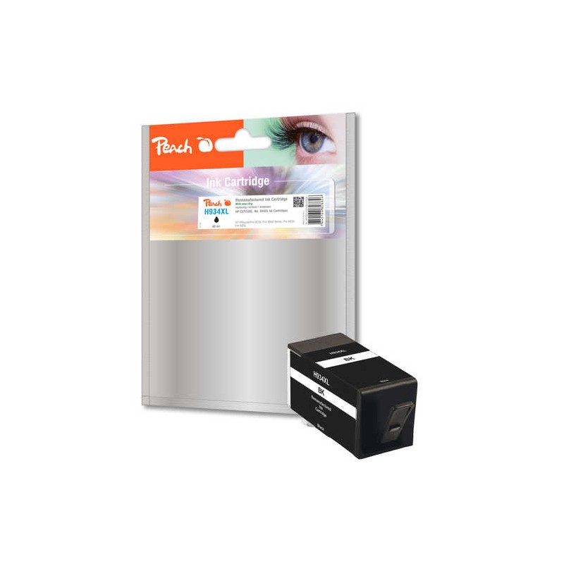 PEACH kompatibilní cartridge HP C2P23AE, No.934XL, pro OJ Pro 6830, Black, 49 ml