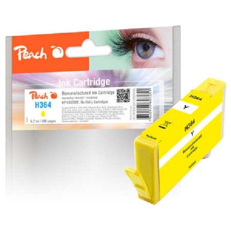 PEACH kompatibilní cartridge HP No.364, new chip, yellow, 5,7 ml, 420str.