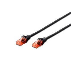 Digitus Patch Cable, CAT 6 UTP, AWG 26, měď, černý 1m