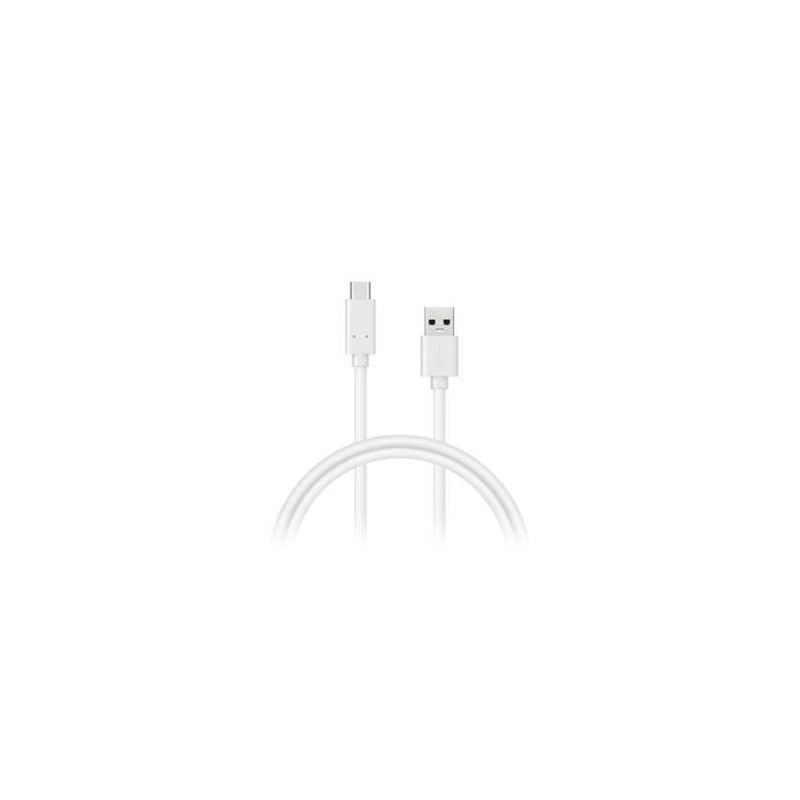 CONNECT IT Wirez USB C (Type C) - USB, tok proudu až 3A !, bílý, 2 m