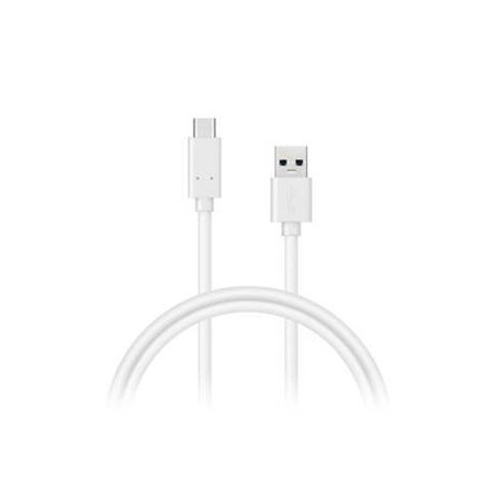CONNECT IT Wirez USB C (Type C) - USB, tok proudu až 3A !, bílý, 2 m