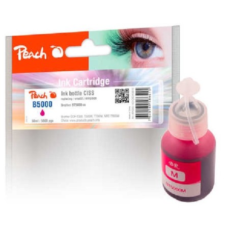 PEACH kompatibilní cartridge Brother CISS BT5000, purpurová PI500-182, 50ml