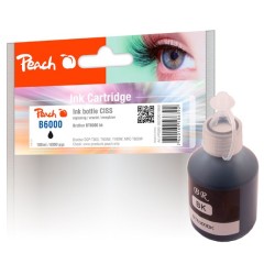 PEACH kompatibilní cartridge Brother CISS BT6000, černá pigment, PI500-180, 100ml