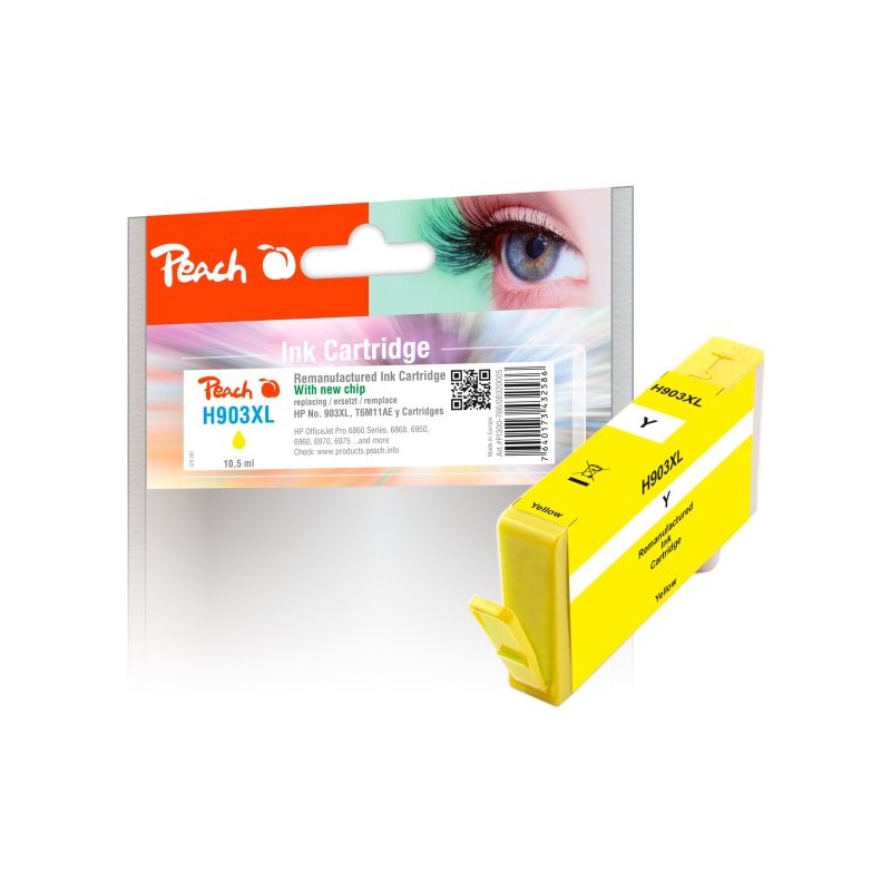 PEACH kompatibilní cartridge HP No. 903XL, žlutá, T6M11AE