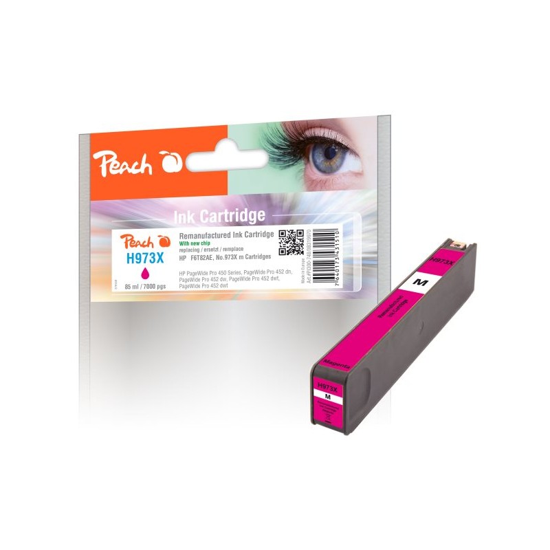 PEACH kompatibilní cartridge HP No. 973X, purpurová, F6T82AE, 85ml
