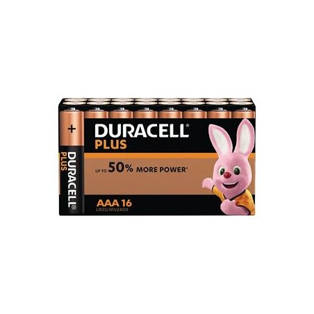 Duracell MN2400B16 Duracell Plus AAA 16 Pack