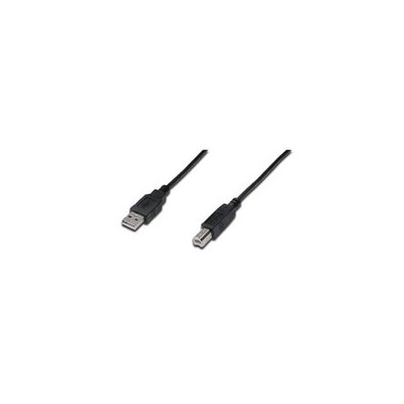 Digitus Připojovací kabel USB 2.0, typ A - B M / M, 3,0 m, černý