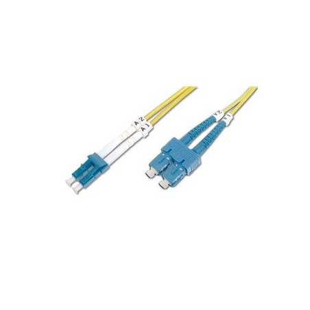 Digitus Fiber Optic Patch Cord SC (APC) to LC (PC), Singlemode 09/125 µ, Duplex Length 2 m