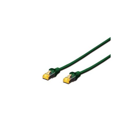 Digitus CAT 6A S-FTP patch cable, Cu, LSZH AWG 26/7, length 7 m, color green