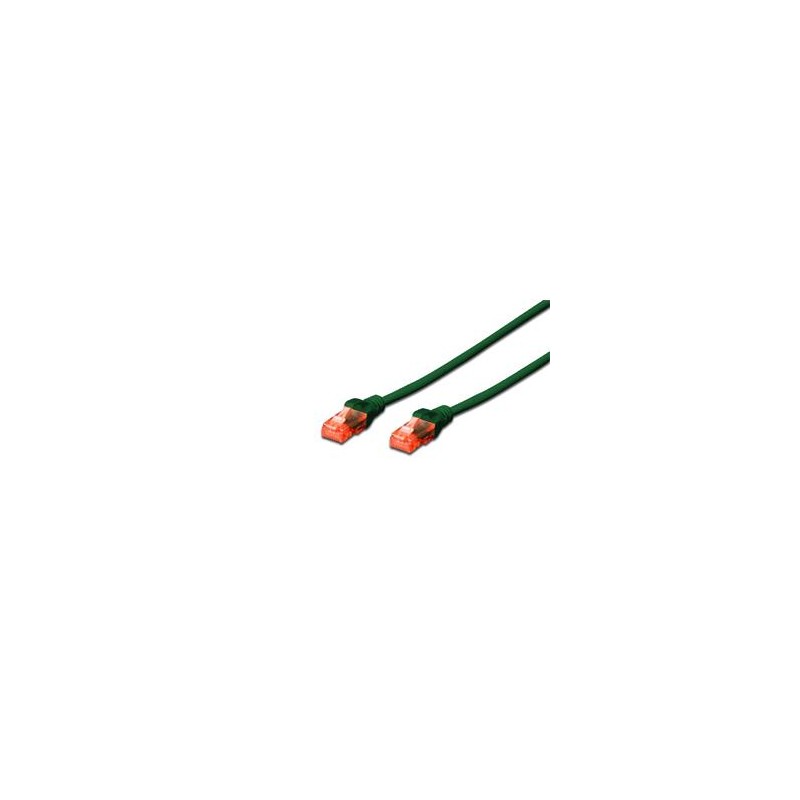 Digitus CAT 6 U-UTP patch cable, Cu, LSZH AWG 26/7, length 3 m, color green