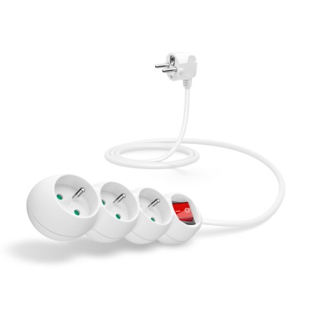 CONNECT IT prodlužovací kabel 230 V, 3 zásuvky, 1,5 m, s vypínačem (bílý) CI1288