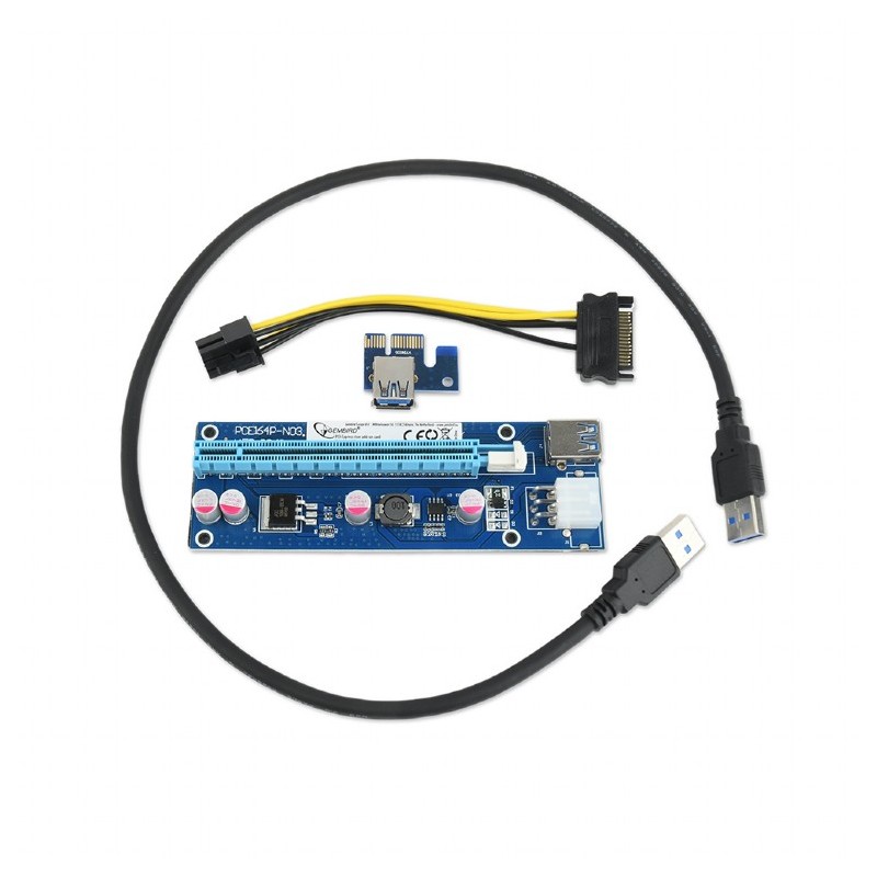 !! AKCE !! GEMBIRD PCI-Express riser add-on card