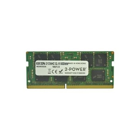 2-Power 8GB PC4-17000S 2133MHz DDR4 CL15 Non-ECC SoDIMM 2Rx8 (DOŽIVOTNÍ ZÁRUKA)