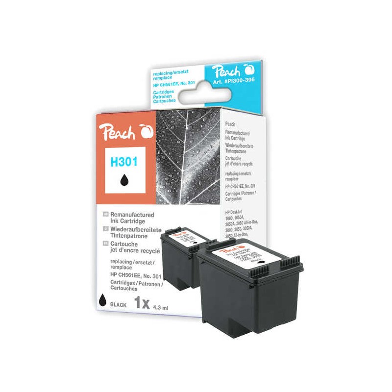 PEACH kompatibilní cartridge HP CC561EE, No.301, black, 5.7ml