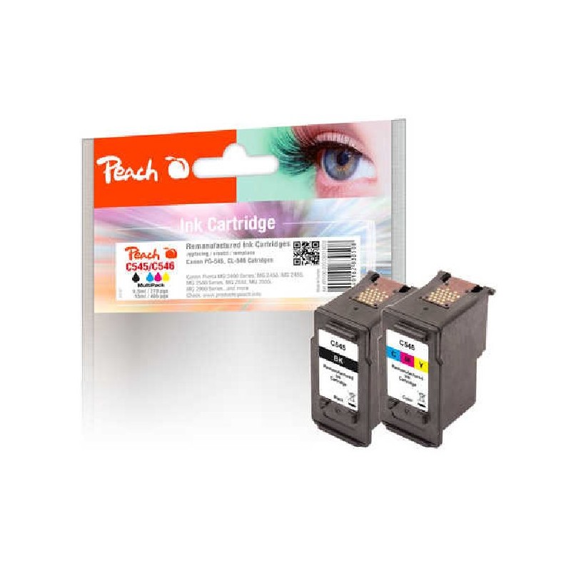 PEACH kompatibilní cartridge Canon PG-545/CL-546 MultiPack, black, color, 9.5ml, 13ml