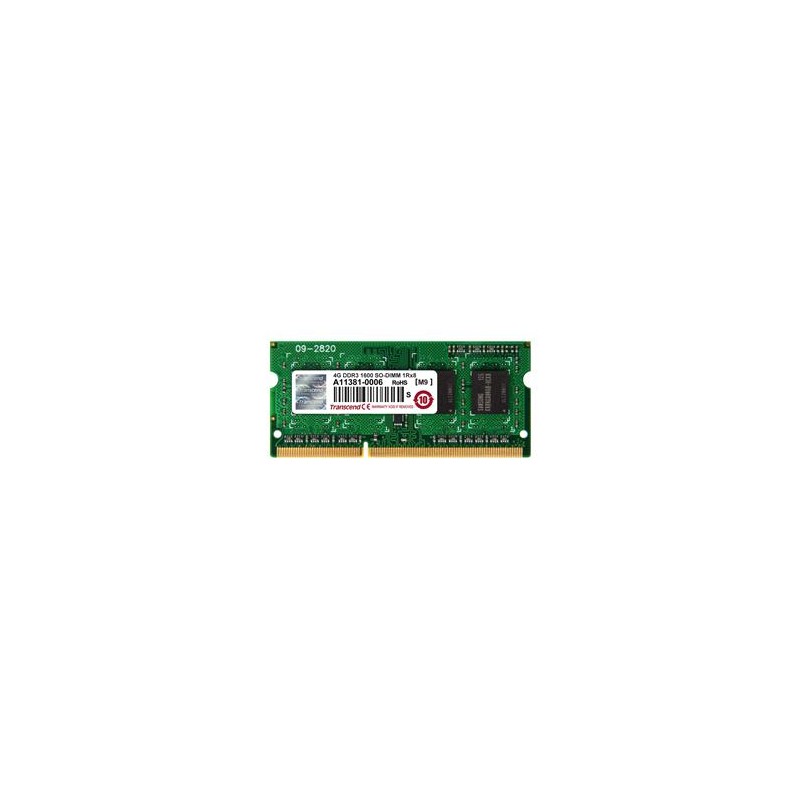 Transcend paměť SODIMM DDR3 4GB 1600MHz 1Rx8 CL11
